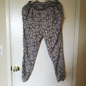 Comfy Floral Lounge Jogger Pants XS